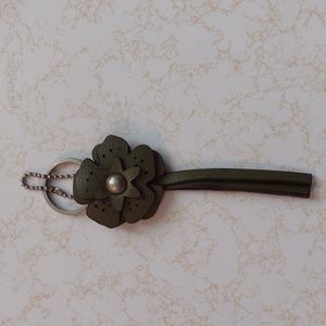 Cute Multilayered Leather Flower Hangtag or Keychain